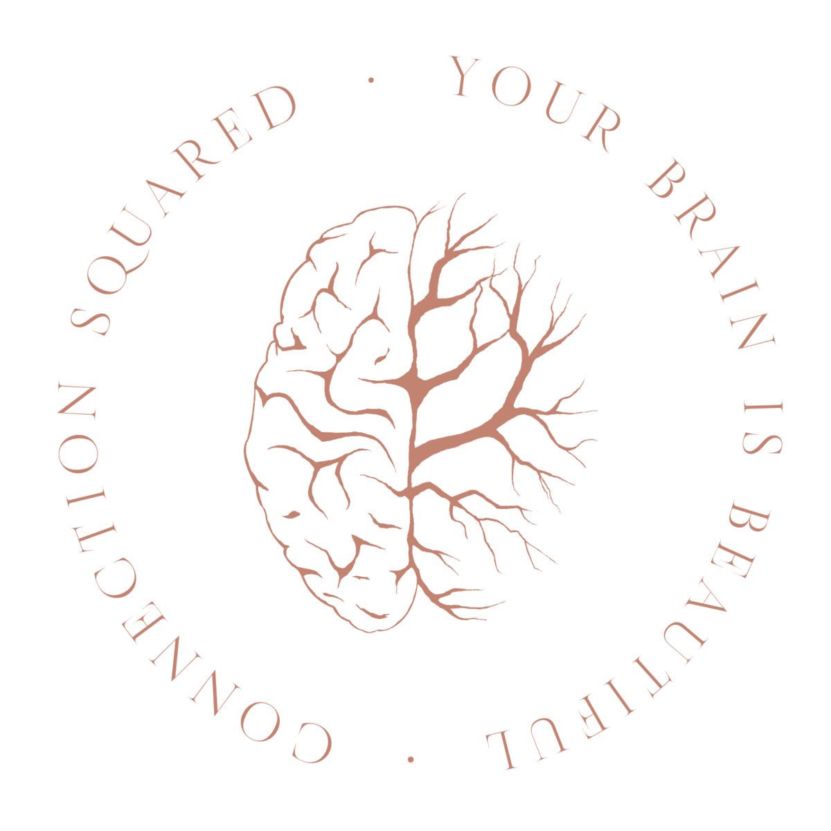Connection Squared - Brain Sub Mark - Terracotta square