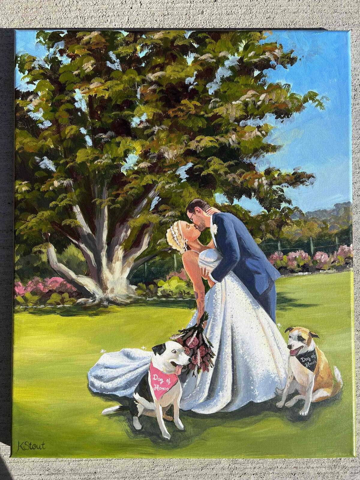 Barns of Lost Creek Wisconsin Live Wedding Painting