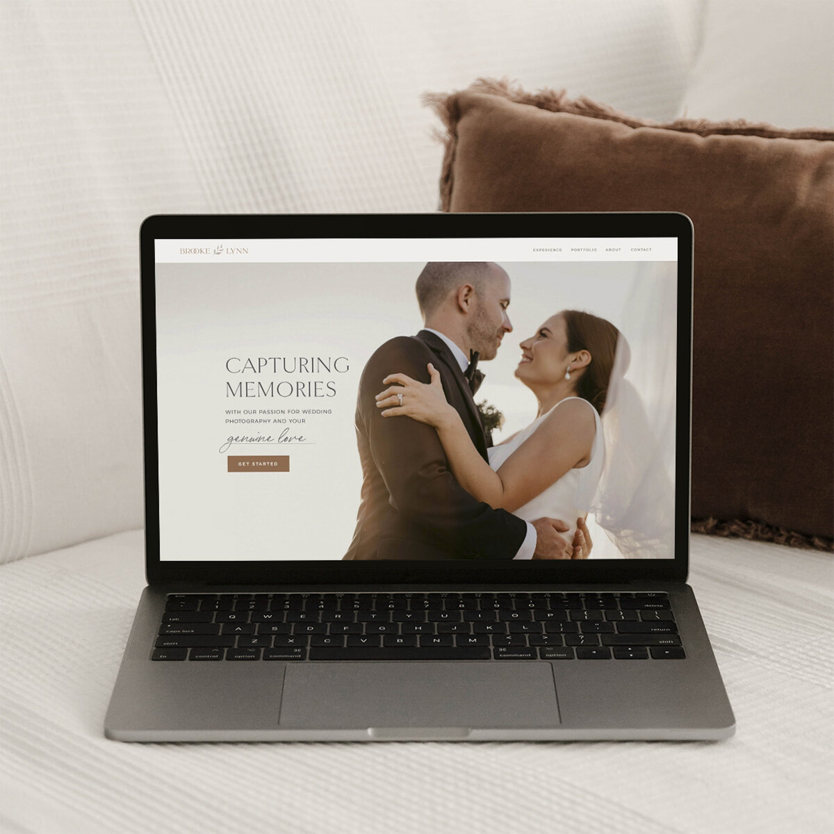 wedding photographer website homepage