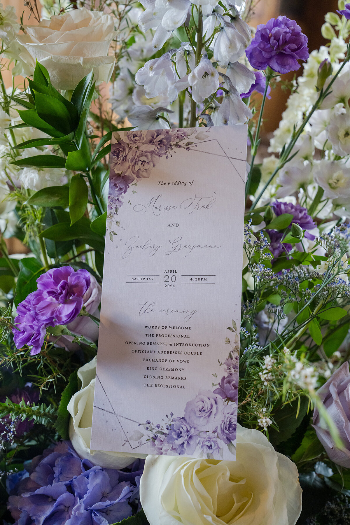 wedding ceremony program colorado springs