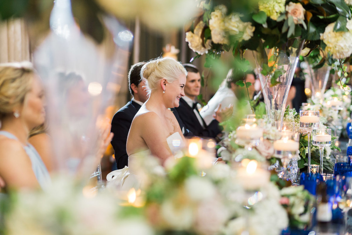 Beautiful florals by Tulip set the stage for gorgeous captures. Photo by luxury destination wedding photographer Rebecca Cerasani.
