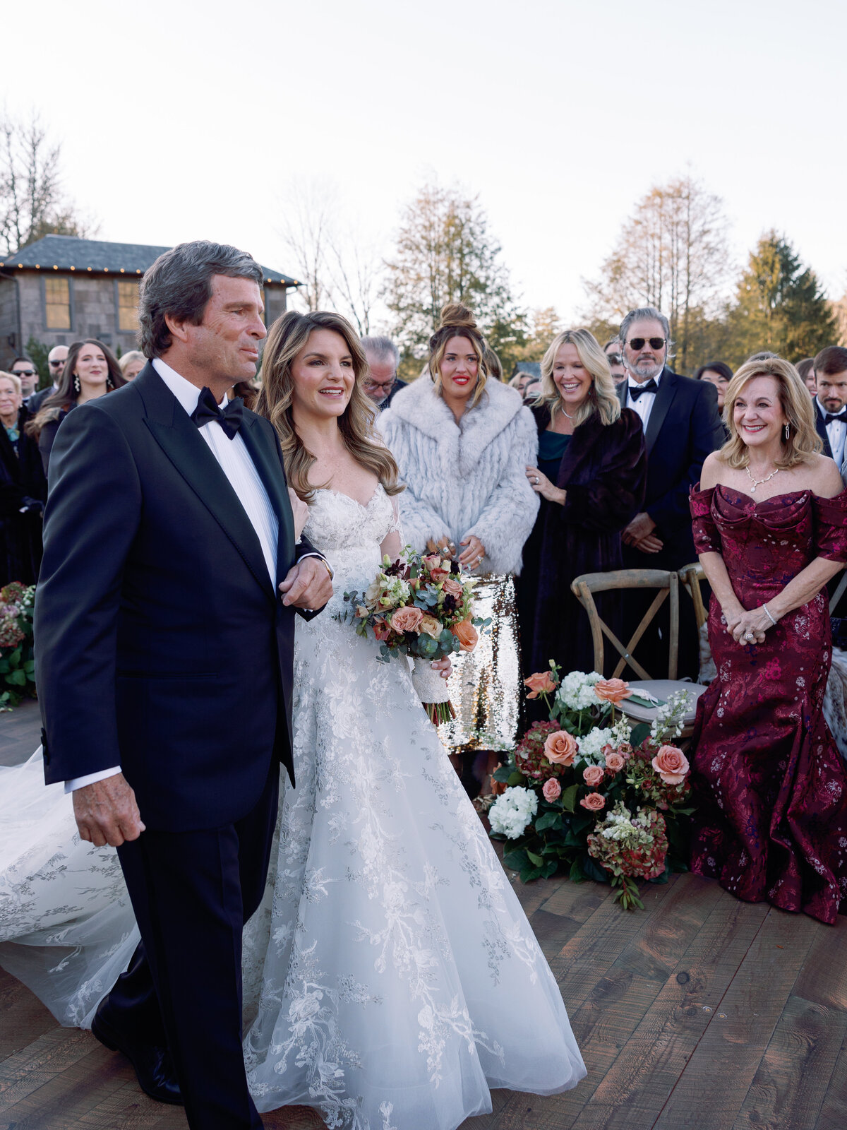 High Hampton Wedding luxury tented winter wedding photographer 0067