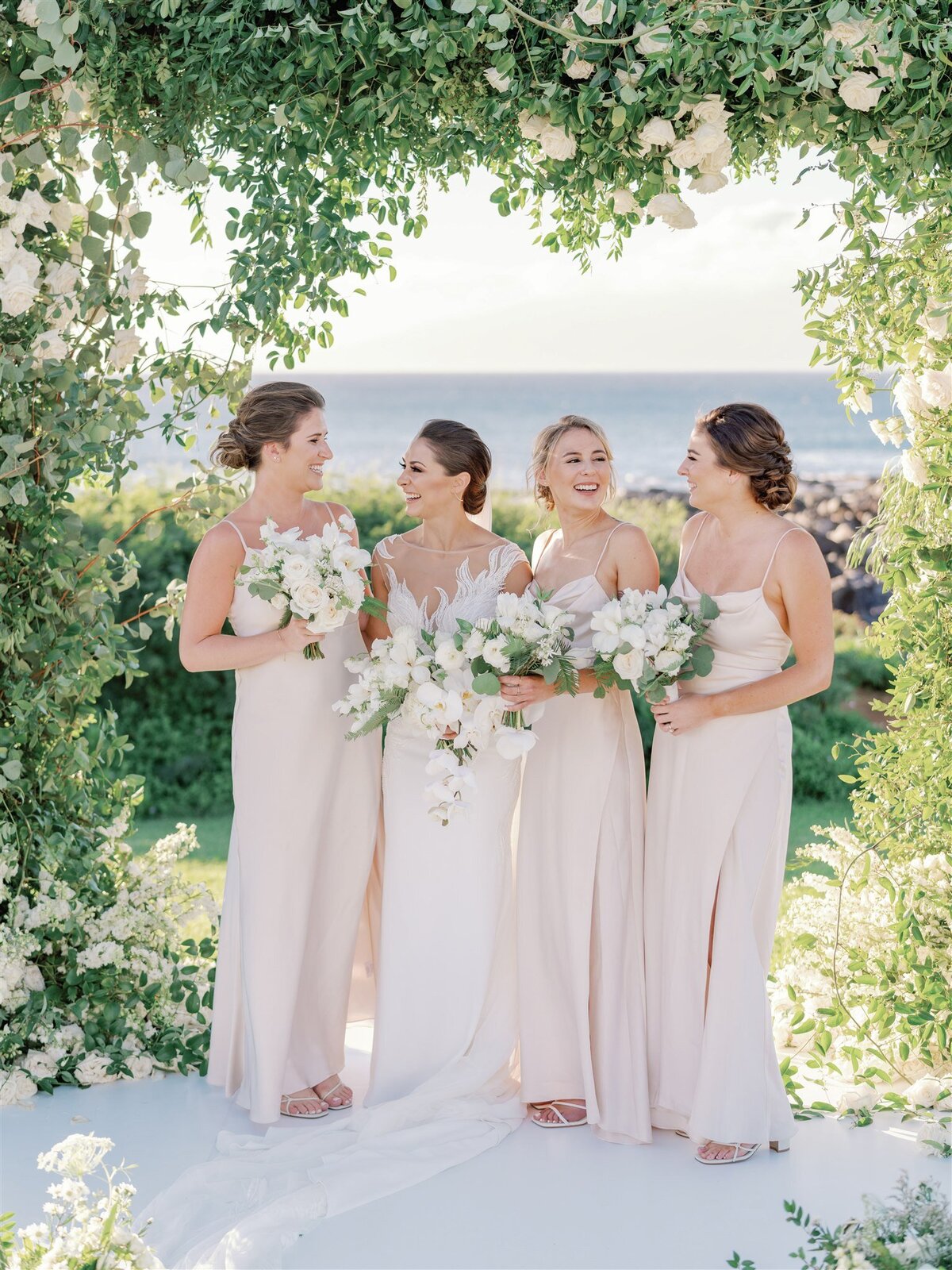 wedding bridal party Maui wedding