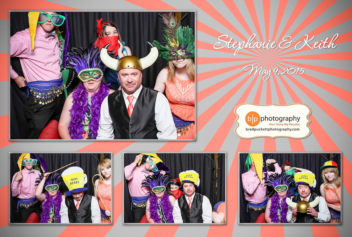 Stephanie & Keith Roley's photo booth rental for their wedding reception at The Renaissance Hotel in Mobile, Alabama.