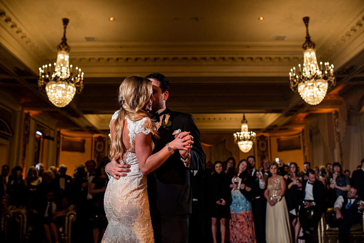 Gold Ballroom Reception at Palace Hotel Wedding