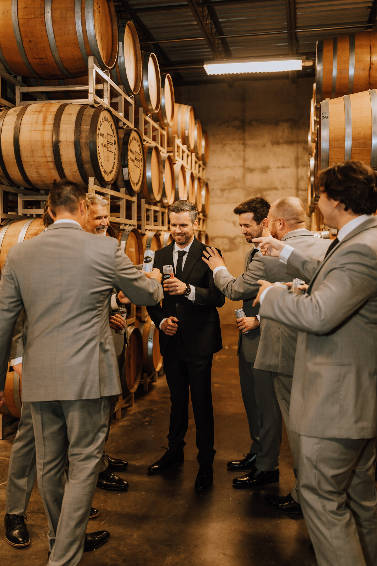 grooms in cellar