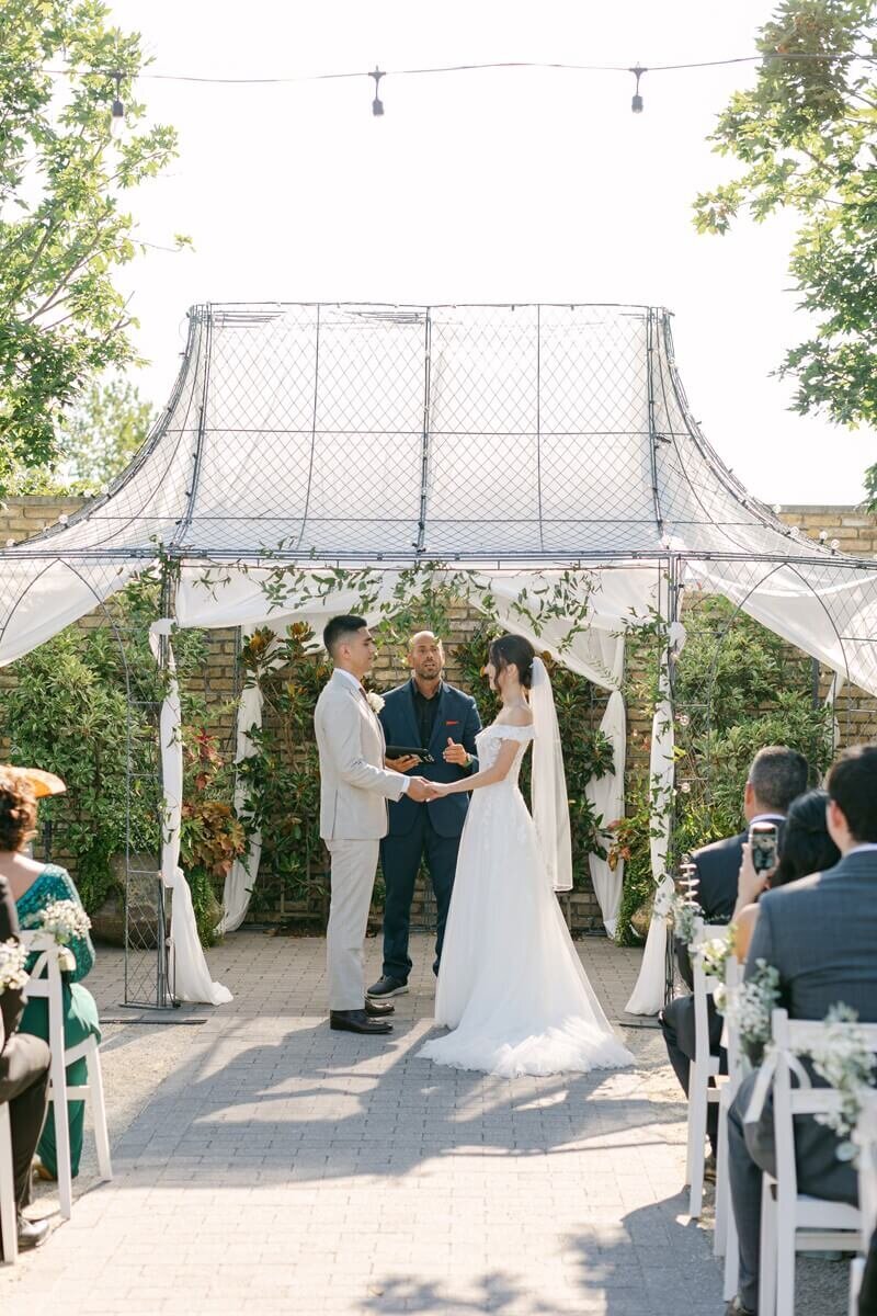 outdoor ceremony at terrain gardens
