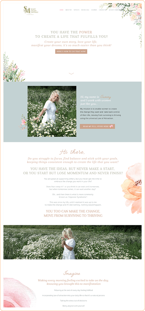 Samantha Website Design