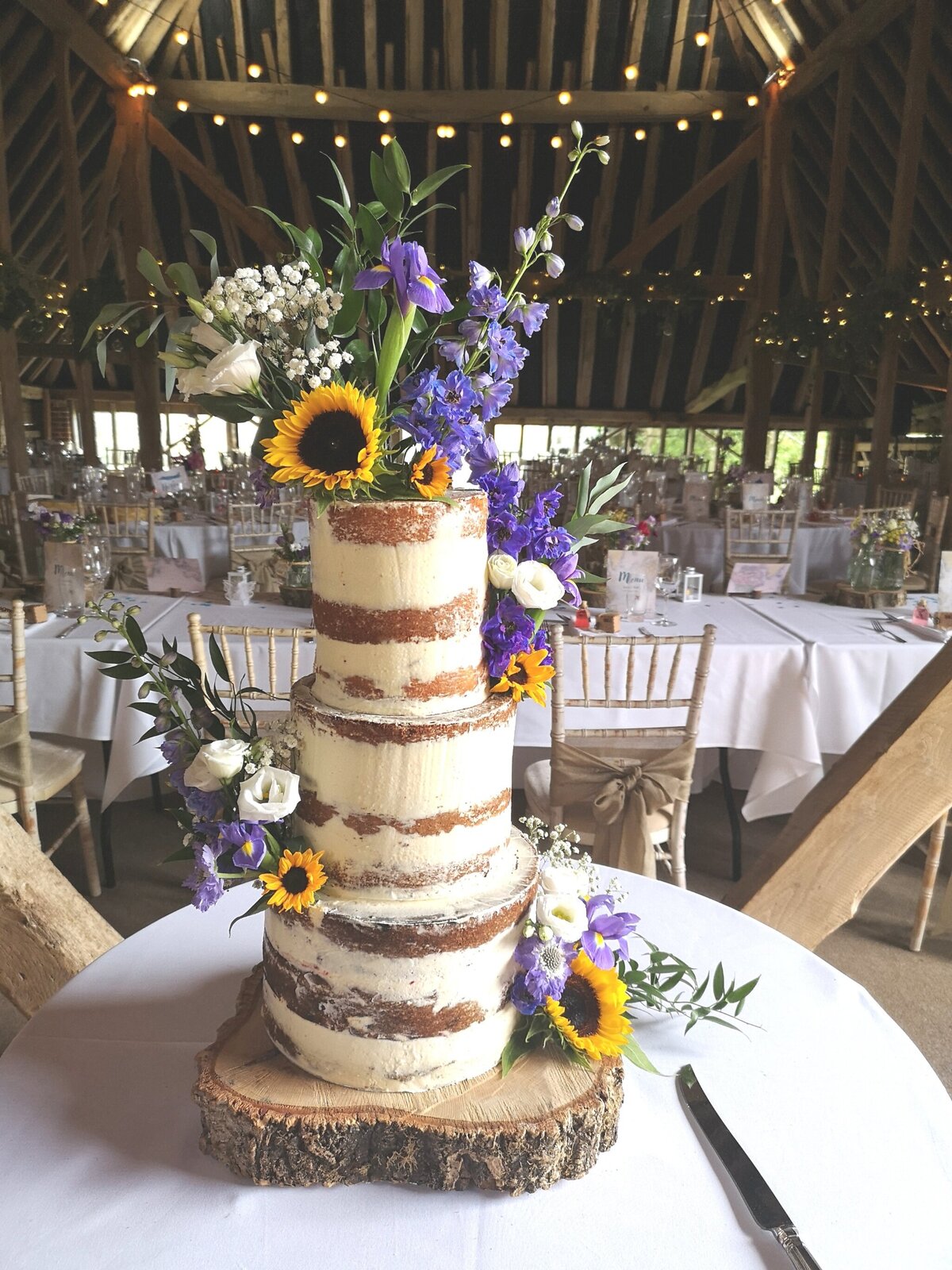 sunflowerseminakedcake