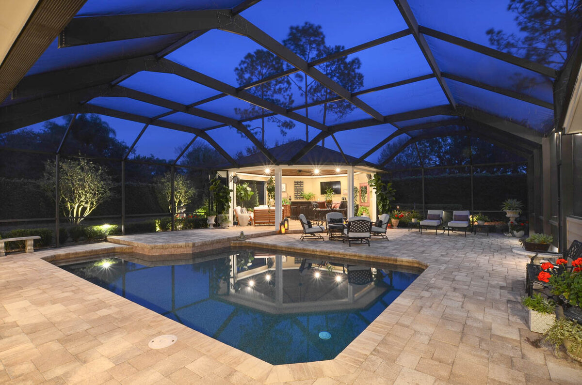 outdoor pool area design