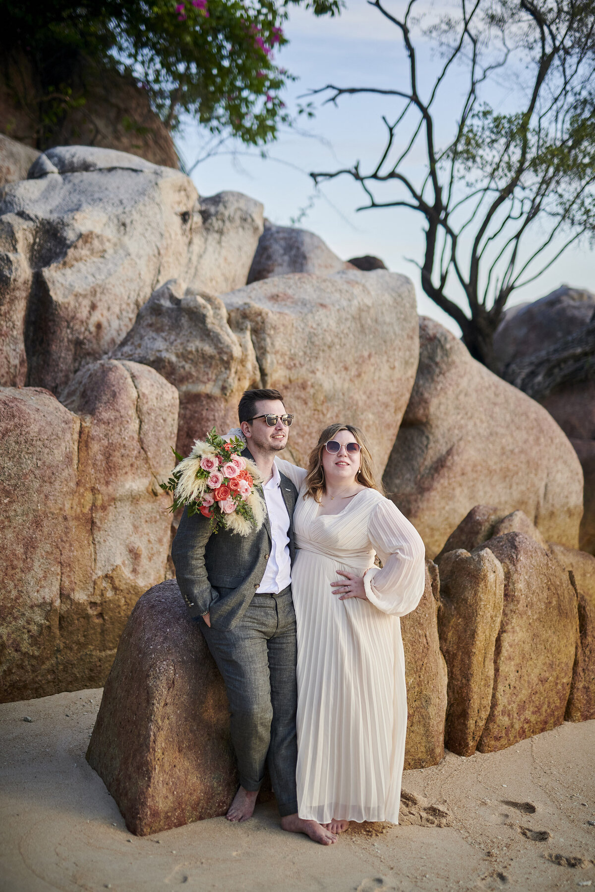 Jessica + Alex Koh Tao Thailand Beach Wedding (20)