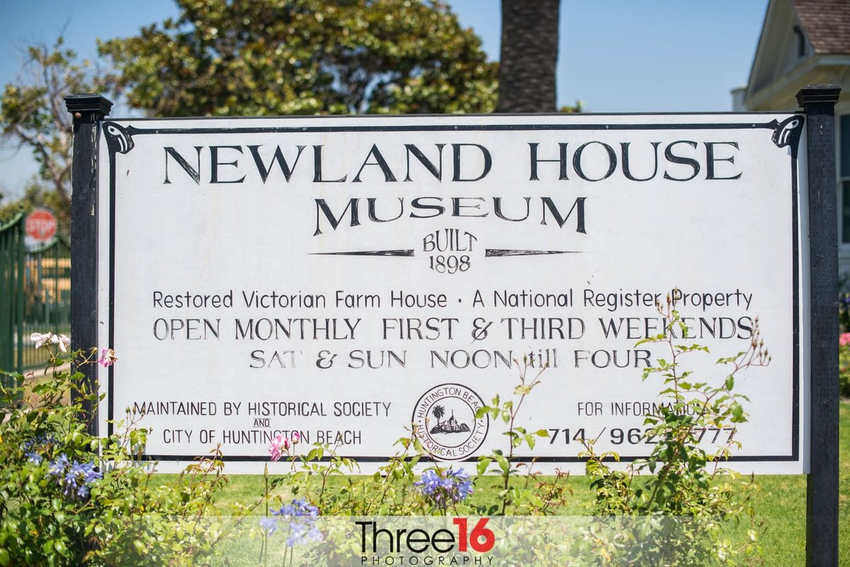Newland House Museum signage