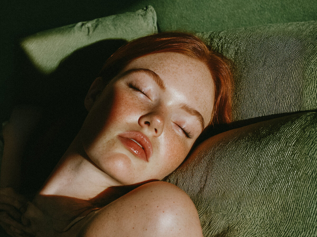 Serene Redhead Resting