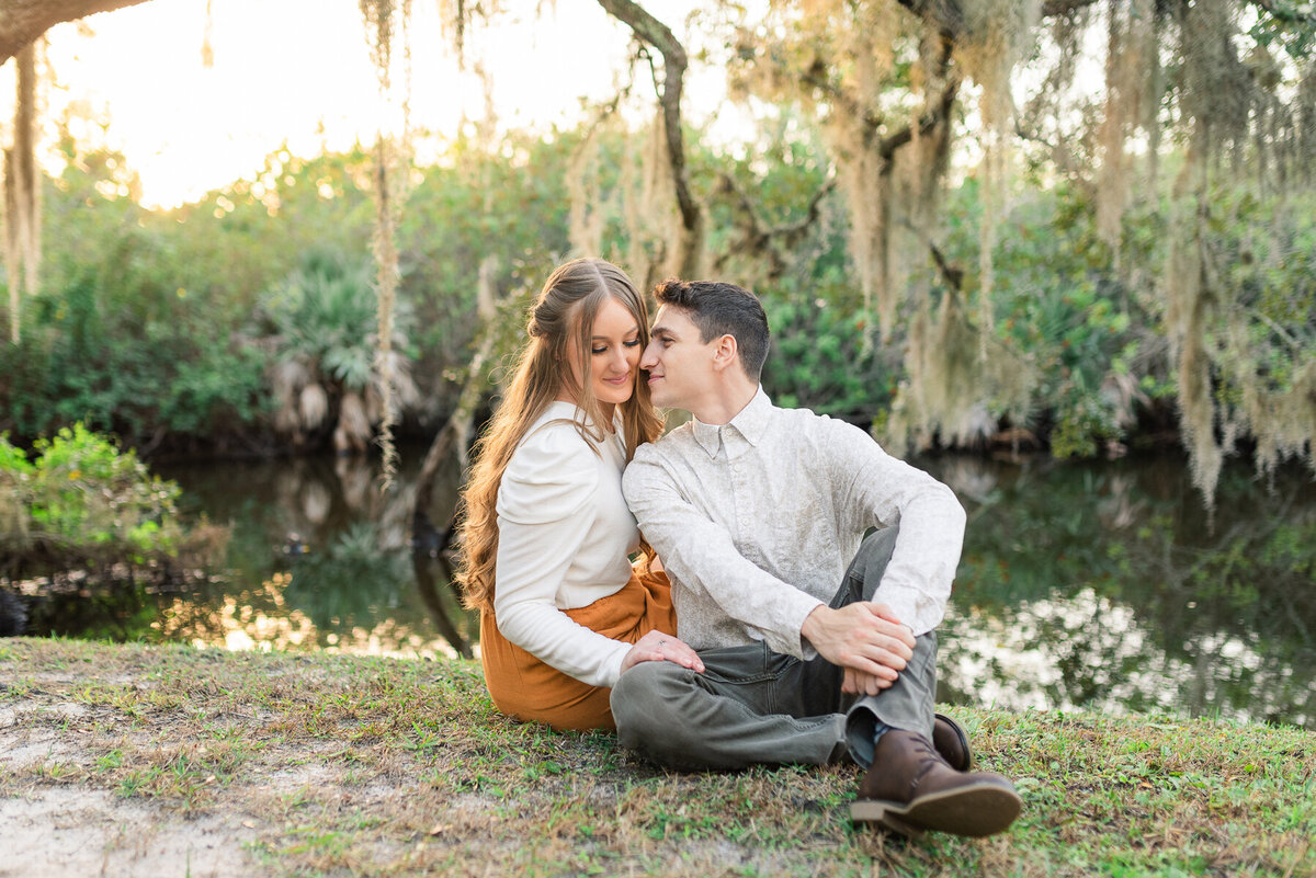 Morgan & DJ Up the Creek Farms Engagement | Lisa Marshall Photography