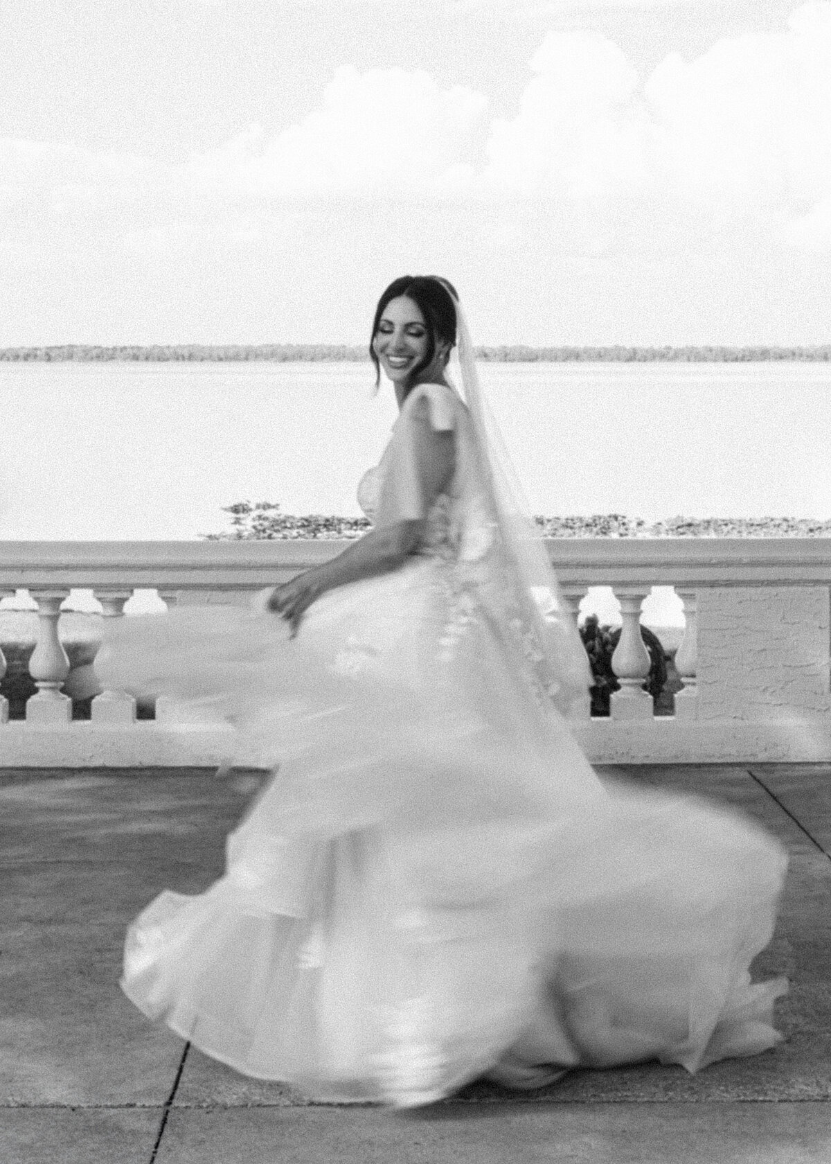 Bride twirl dress Bella Cosa-Lake Whales-Florida