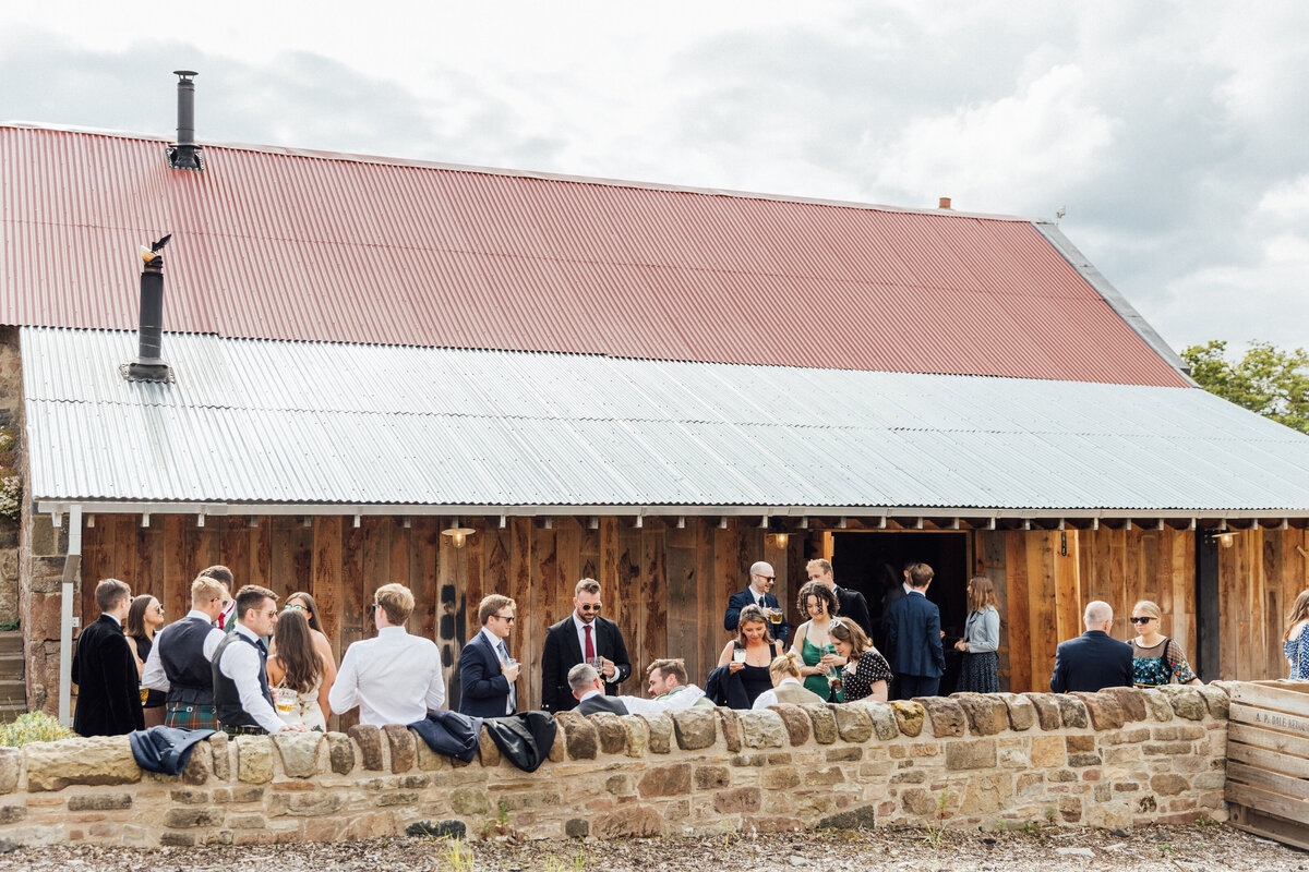 Wedding guests at The Free Company