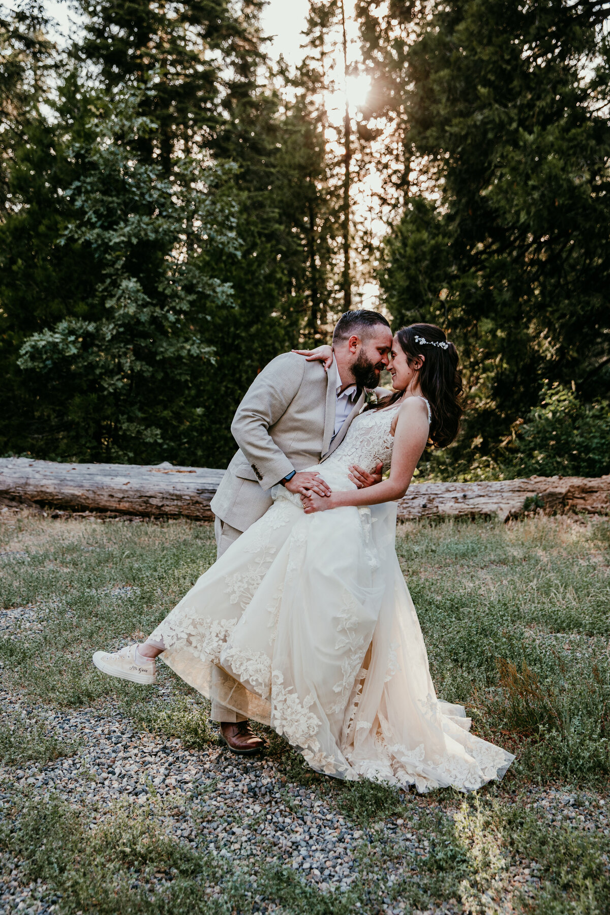moody forest wedding