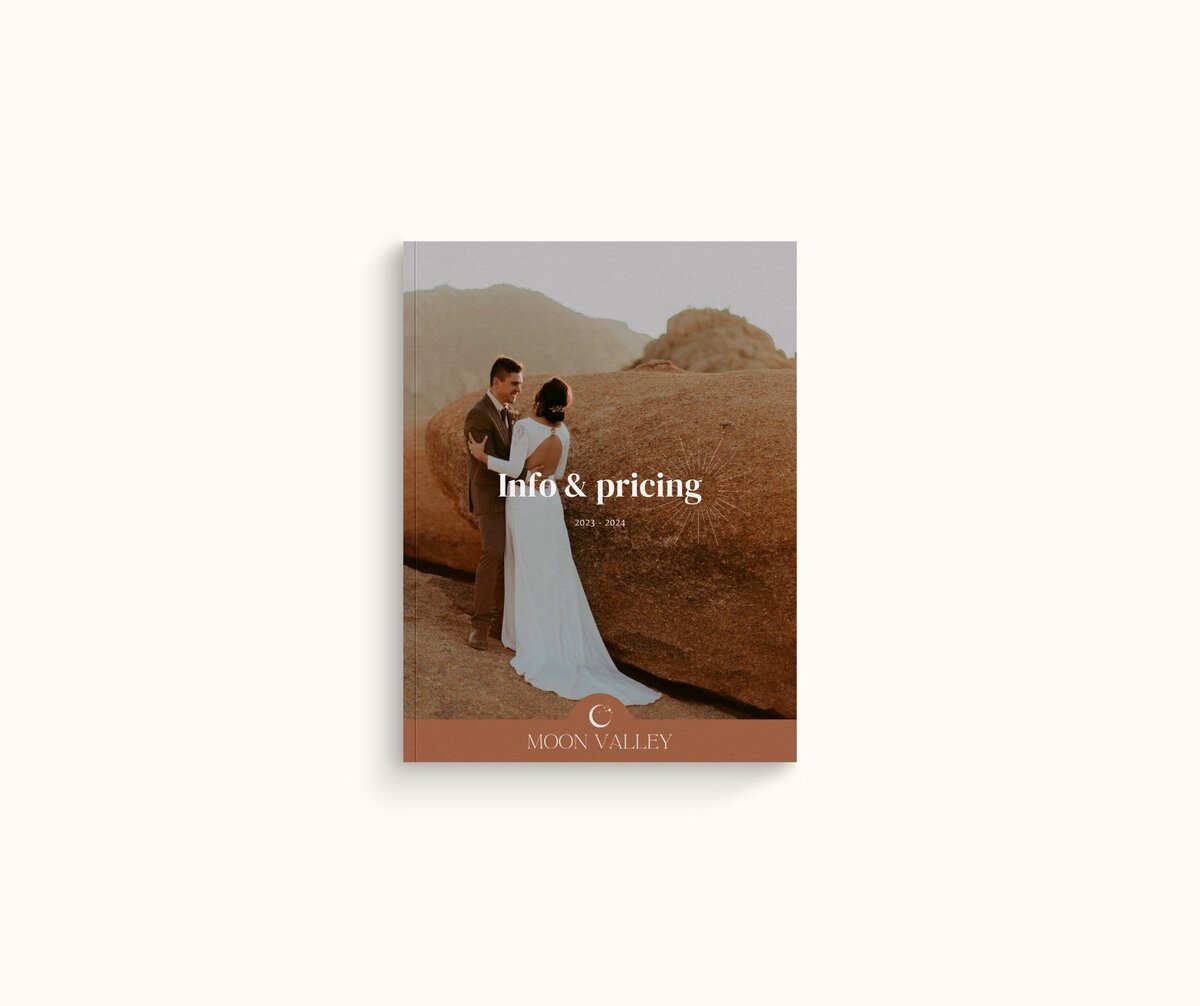 Boho pricing guide template for photographers Moon Valley 2
