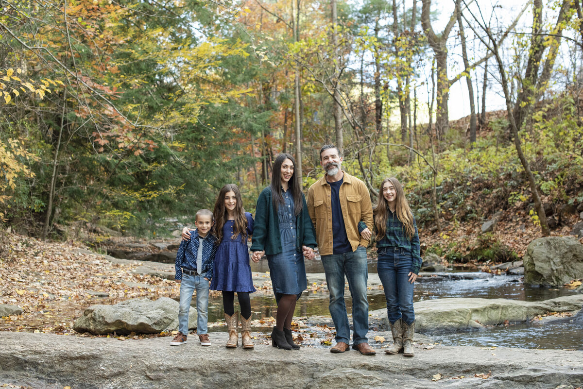fall family photography Botanical Gardens at Asheville, NC