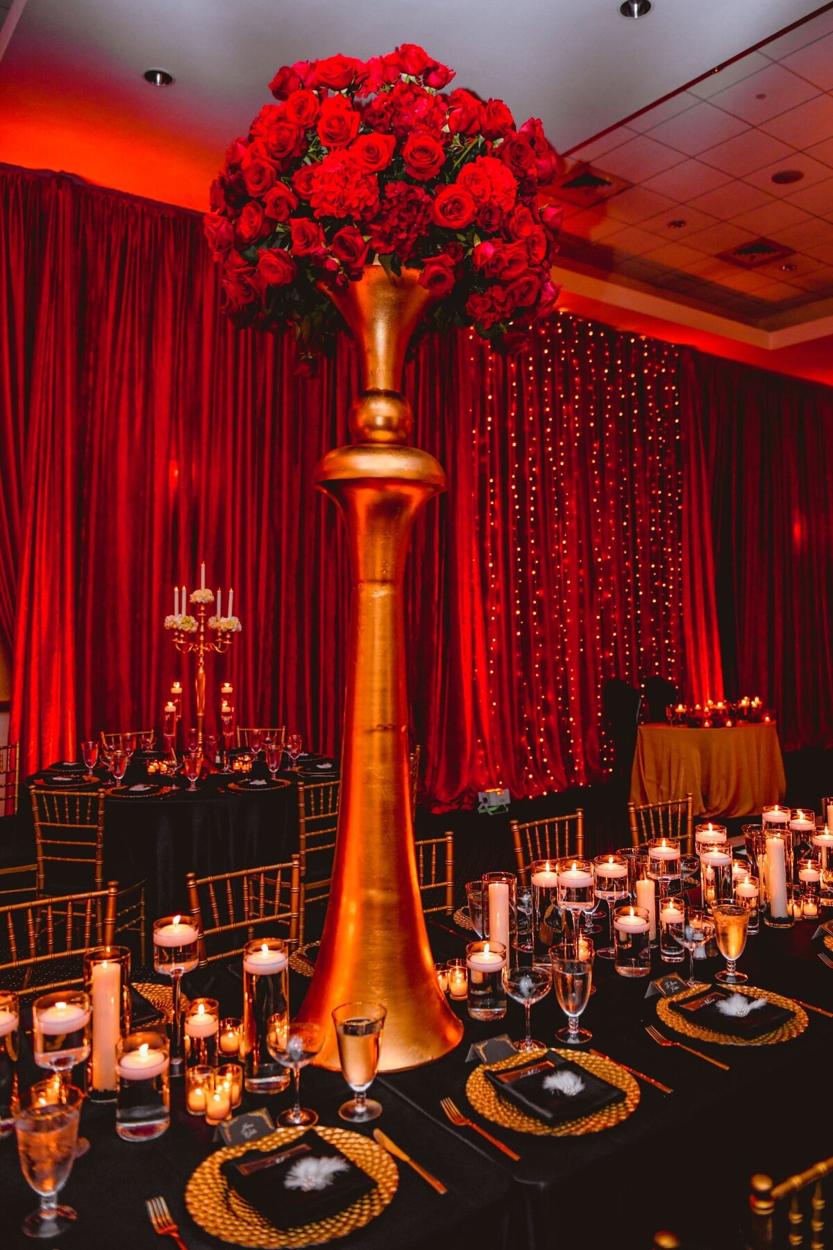 30 - Mahaffey Theater Wedding Reception Centerpiece - Tampa Bay Wedding Planner