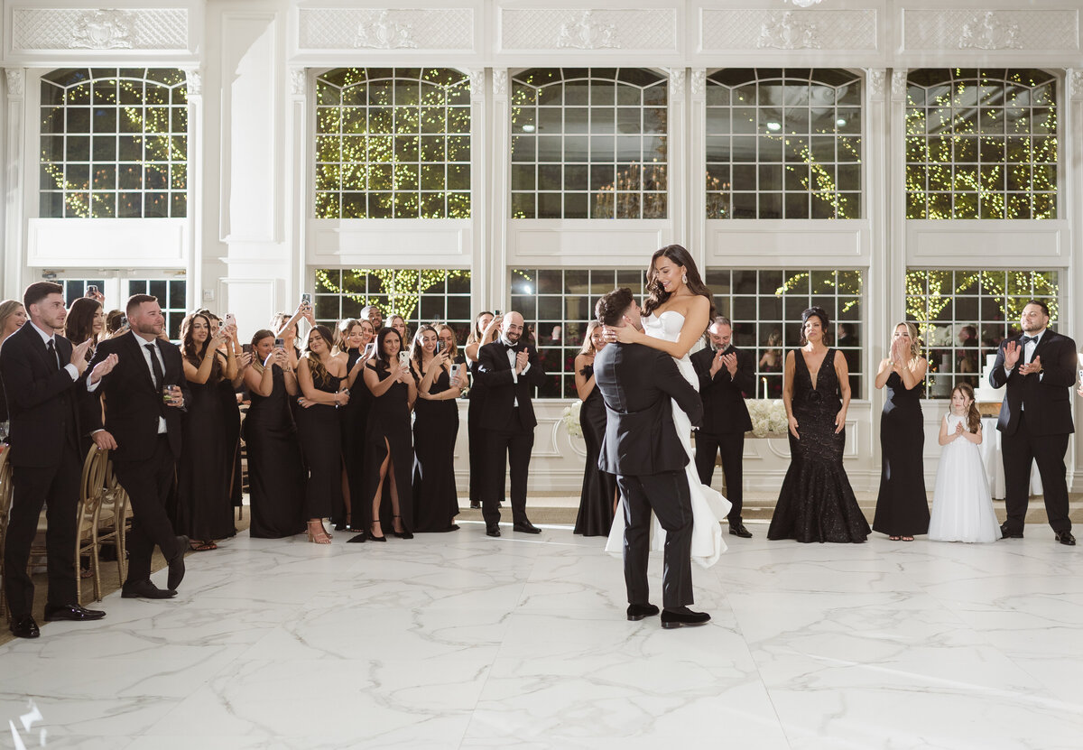 the reception ballroom at the estate at florentine gardens nj