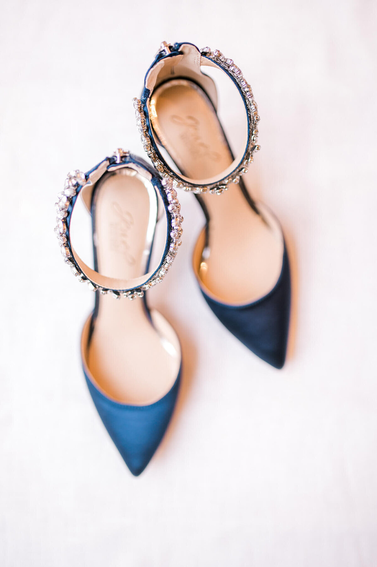Royal blue wedding high heels