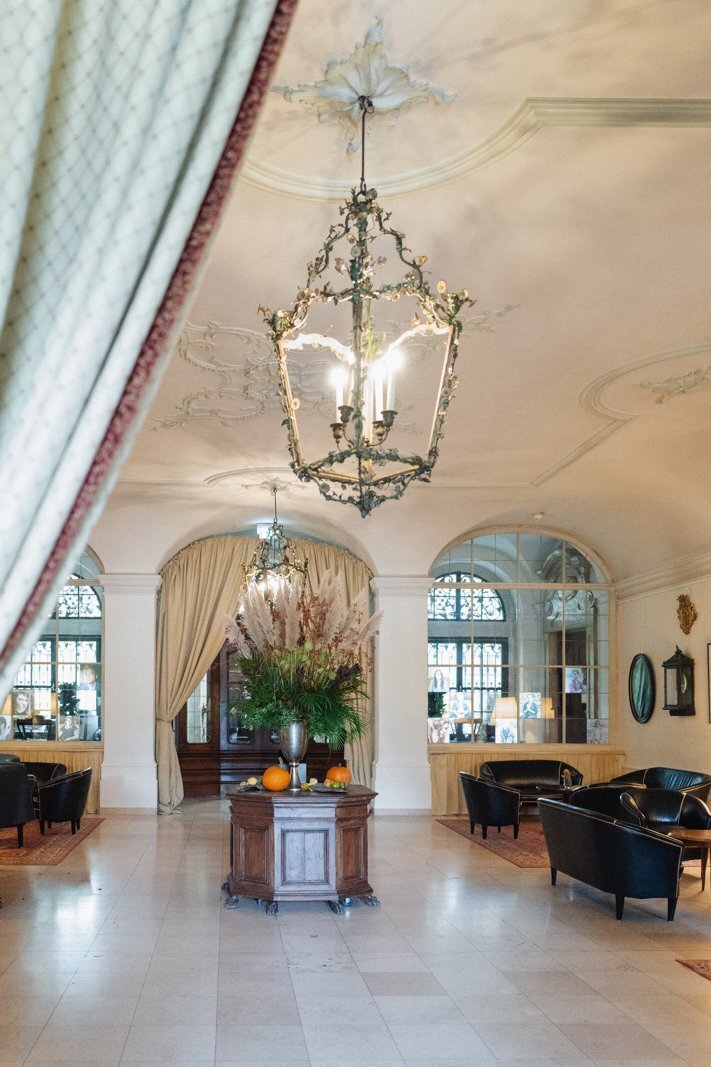 Party area at luxury destination wedding venue Leopoldskron Salzburg