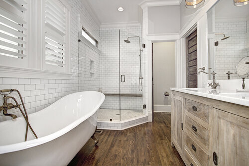 Antique+Bronze+Bathroom+Faucets+-+Carolina+Craftsman+Builders