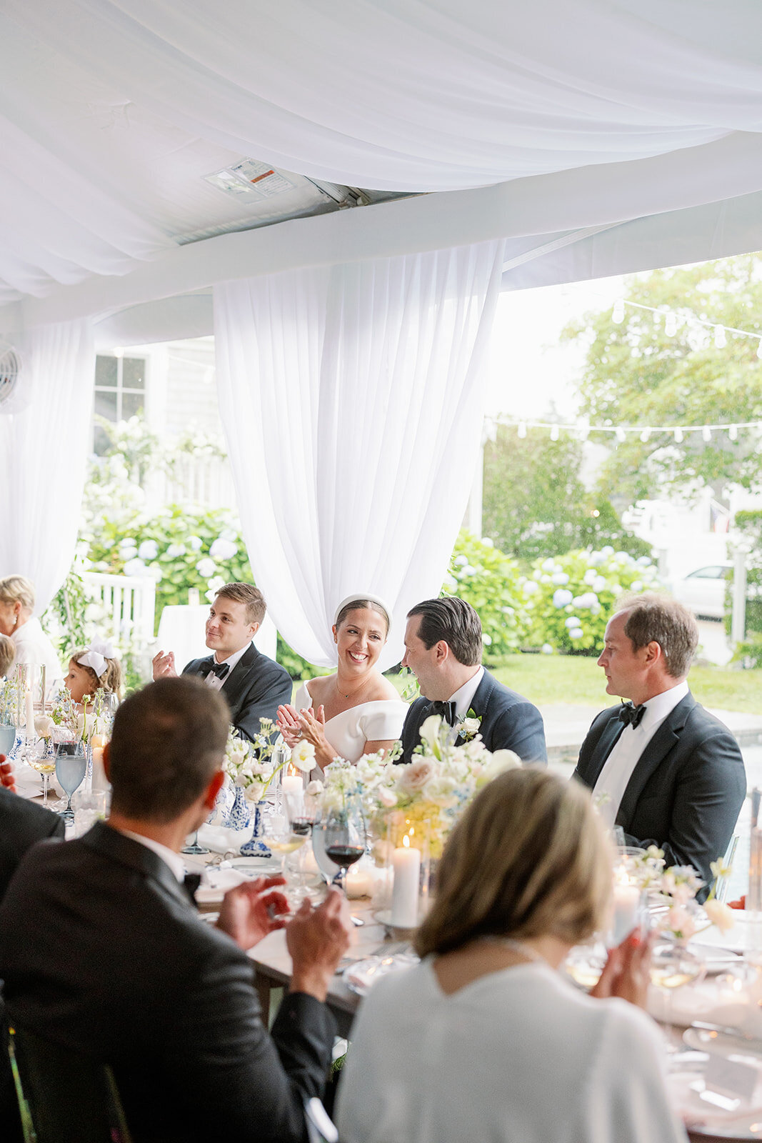 New England Private Estate Outdoor Wedding Reception