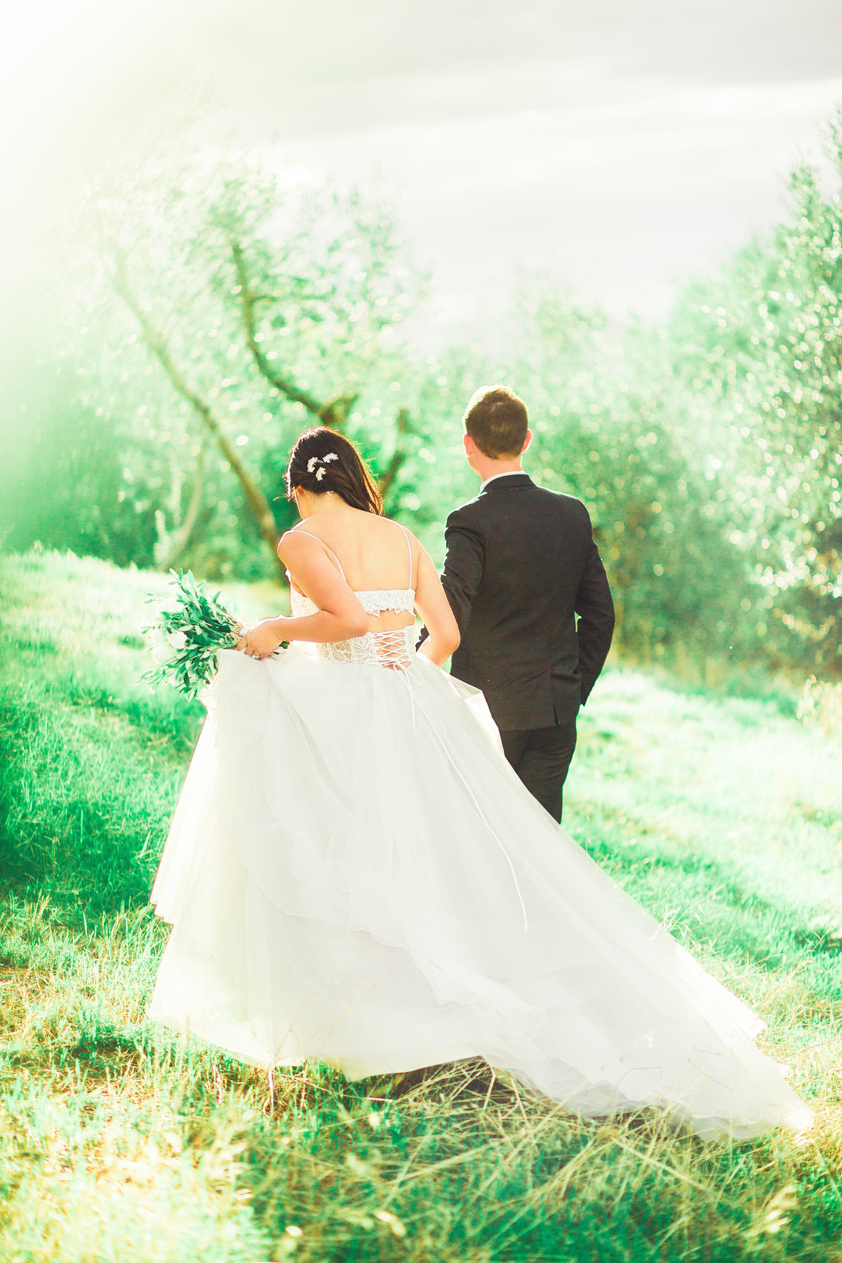 Bride And Groom Walking Photography