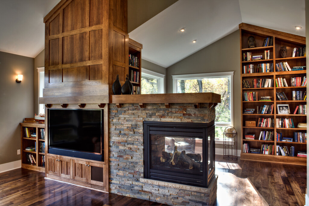 Center Fireplace