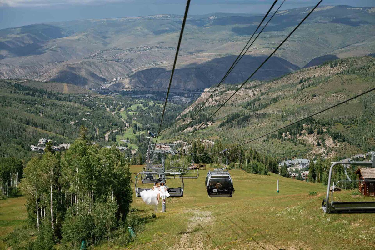 3a Two Brides Beaver Creek Colorado Mountain Wedding by GoBella.com @gobella 13