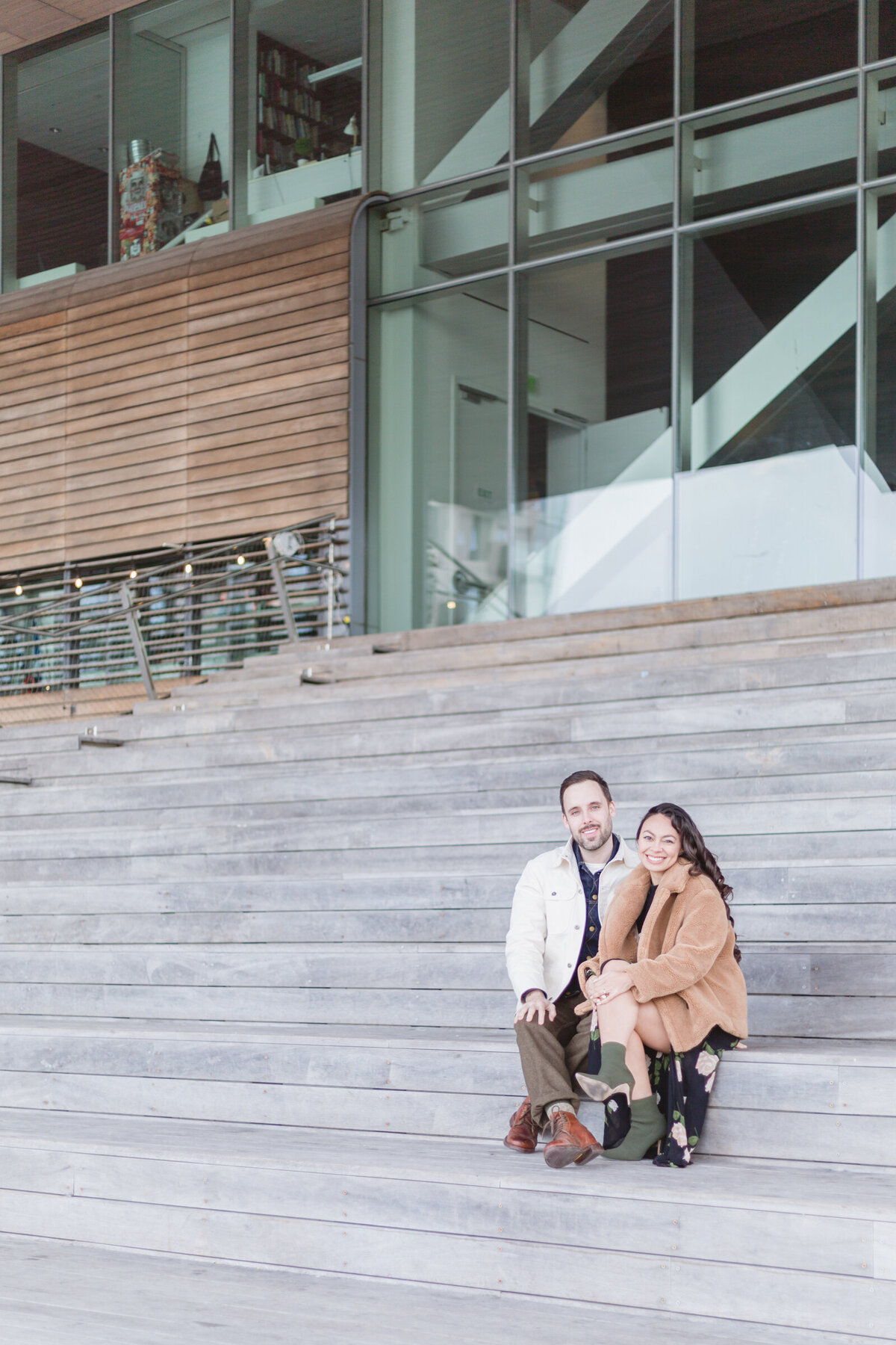 Engagement session at the ICA in Boston