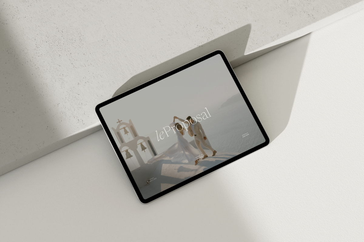 Wedding Photography Proposal Template on Showit Studio Stefan