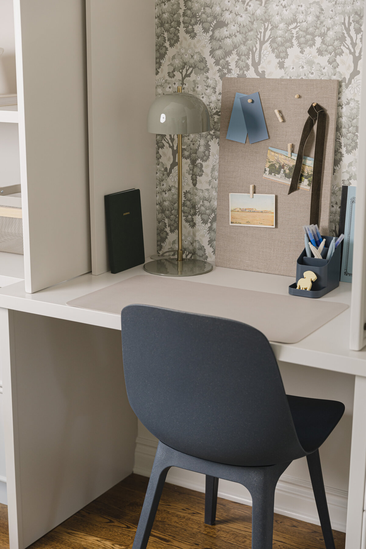 Living room bookshelves