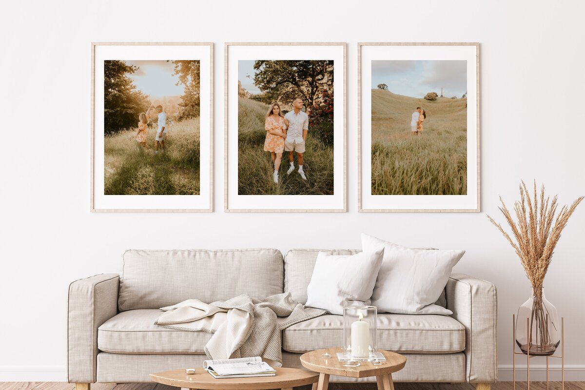 framed engagement photos taken in auckland by michelle kelly