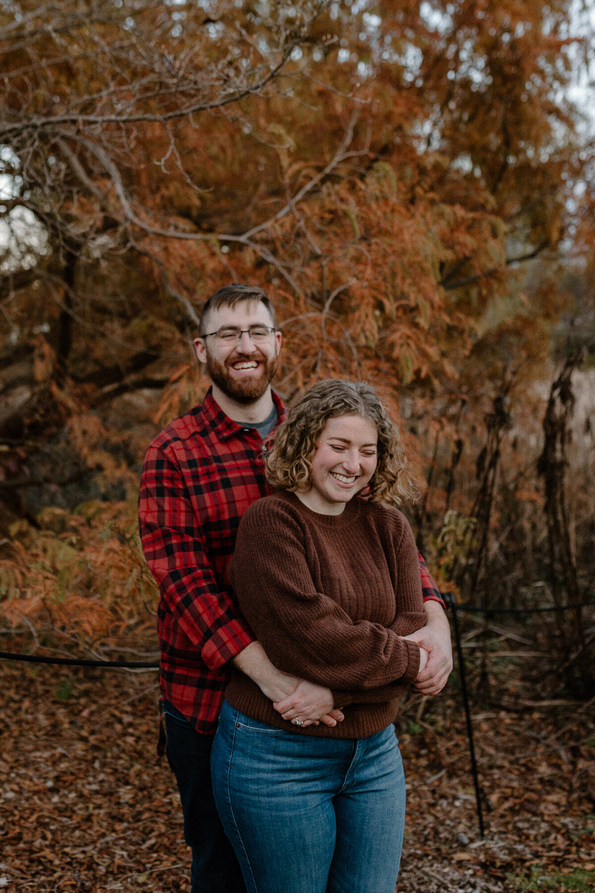 couple laughing