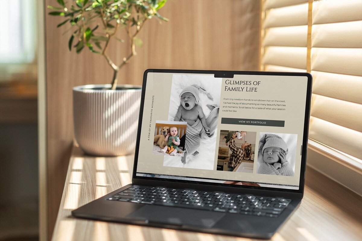 Showit website with luxurious visuals designed for a high-end event planner targeting weddings and social events
