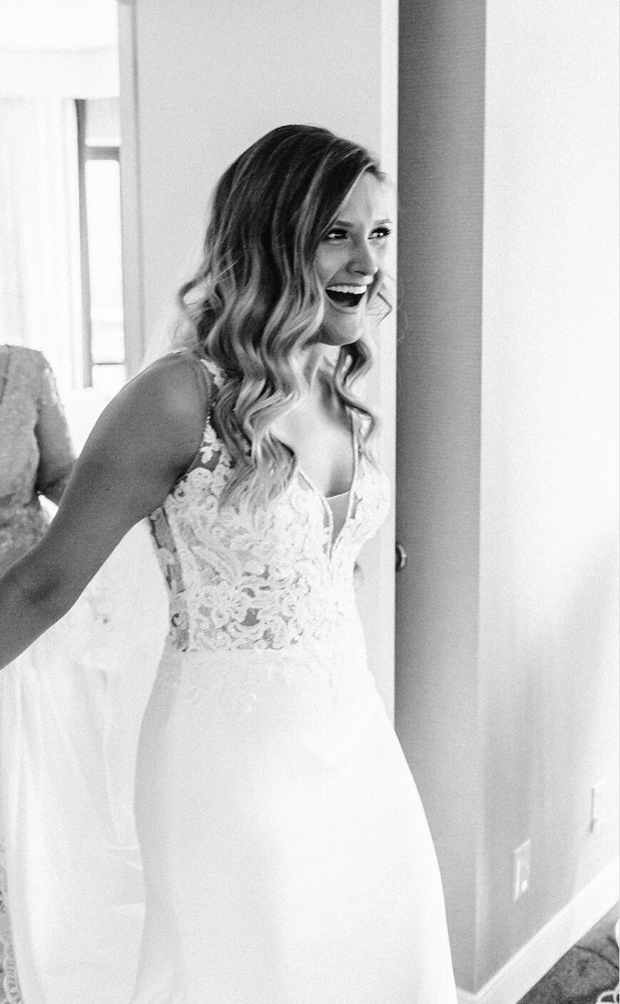 suprised bride