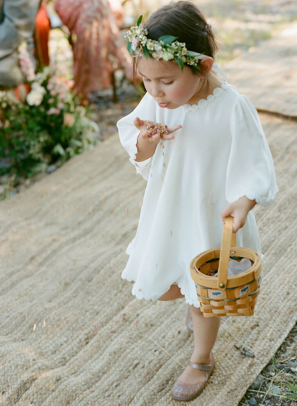 flower girl snake river ranch jackson hole wedding florist