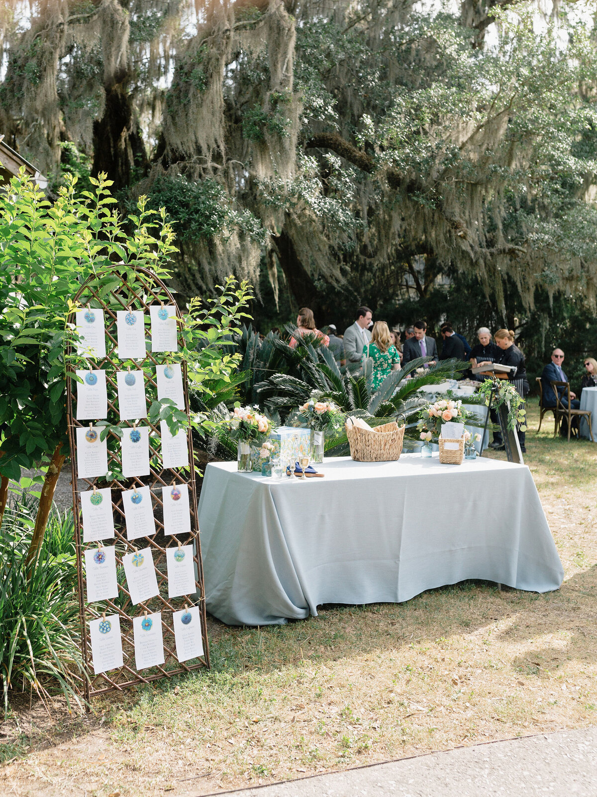 Coastal Blue & White Wedding Flowers at The Coastal Discovery Museum Hilton Head Island, Hilton Head Island, SC | Wedding and Event Florist | Amy Arrington Photography | Coastal Floral & Events