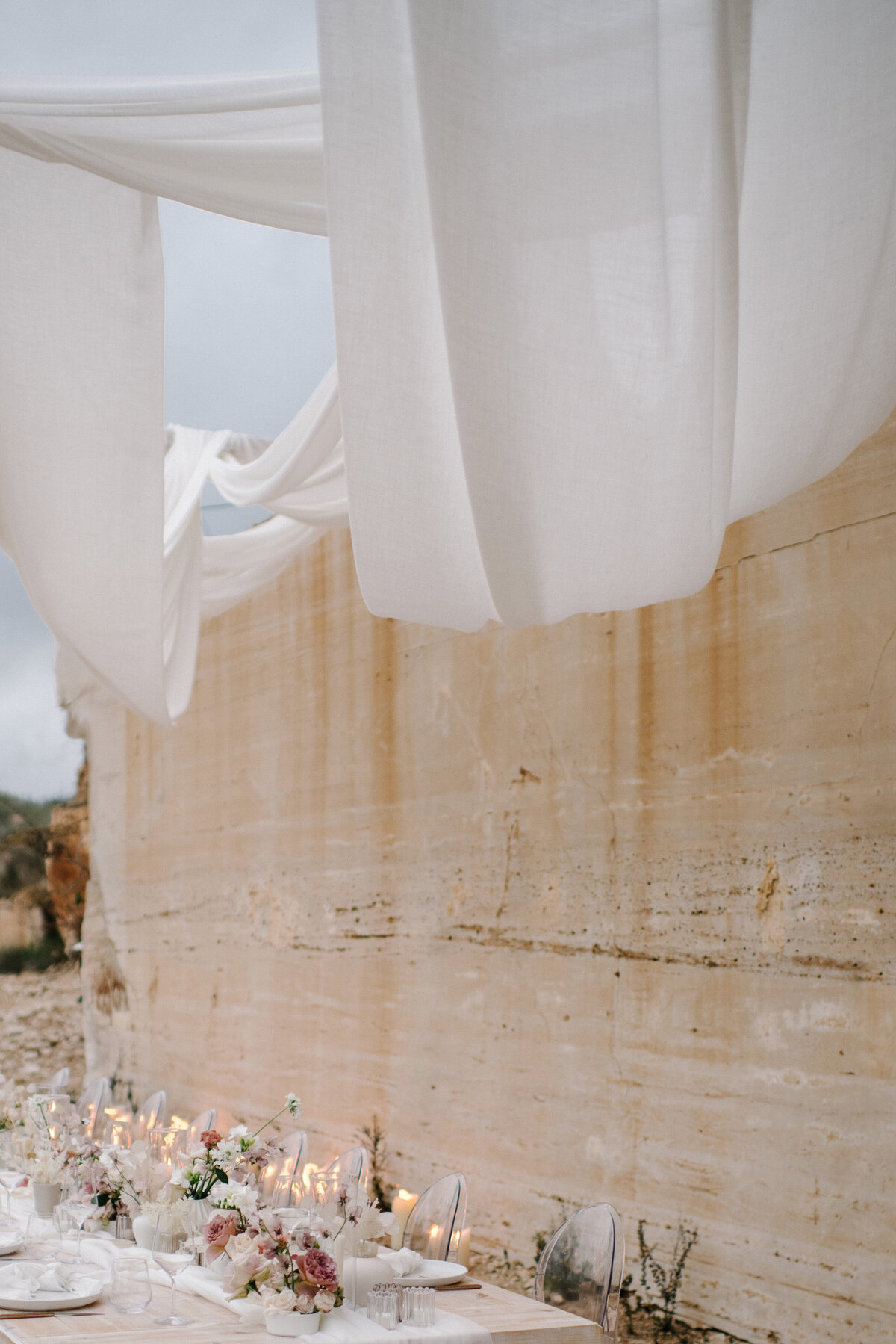 The Lane quarry wedding editorial mallorca