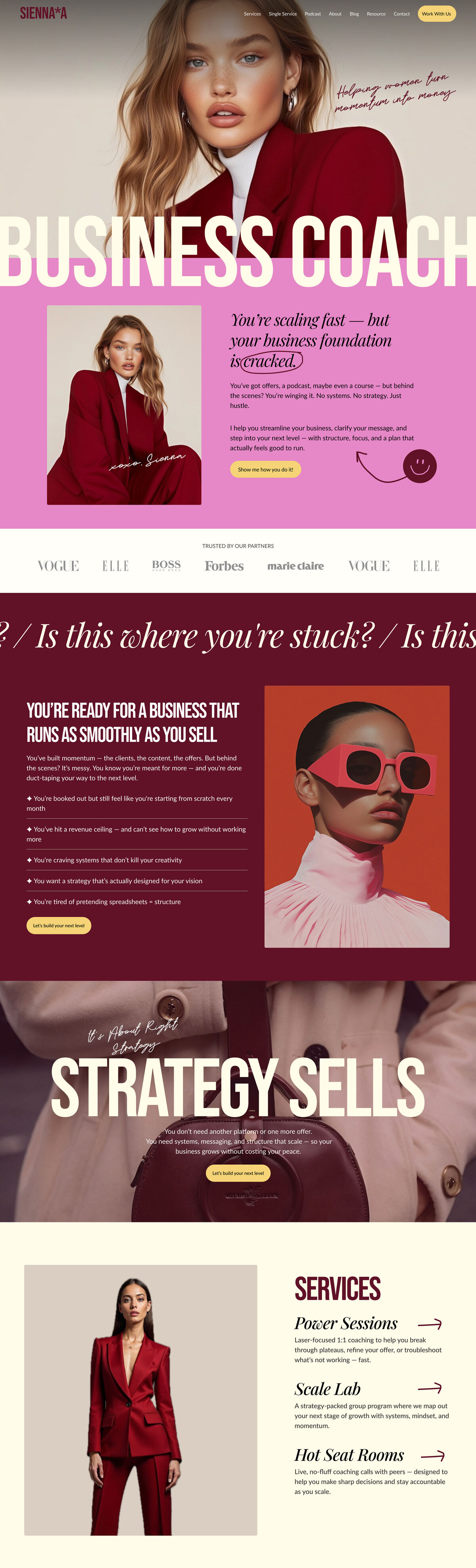 Sienna-homepage