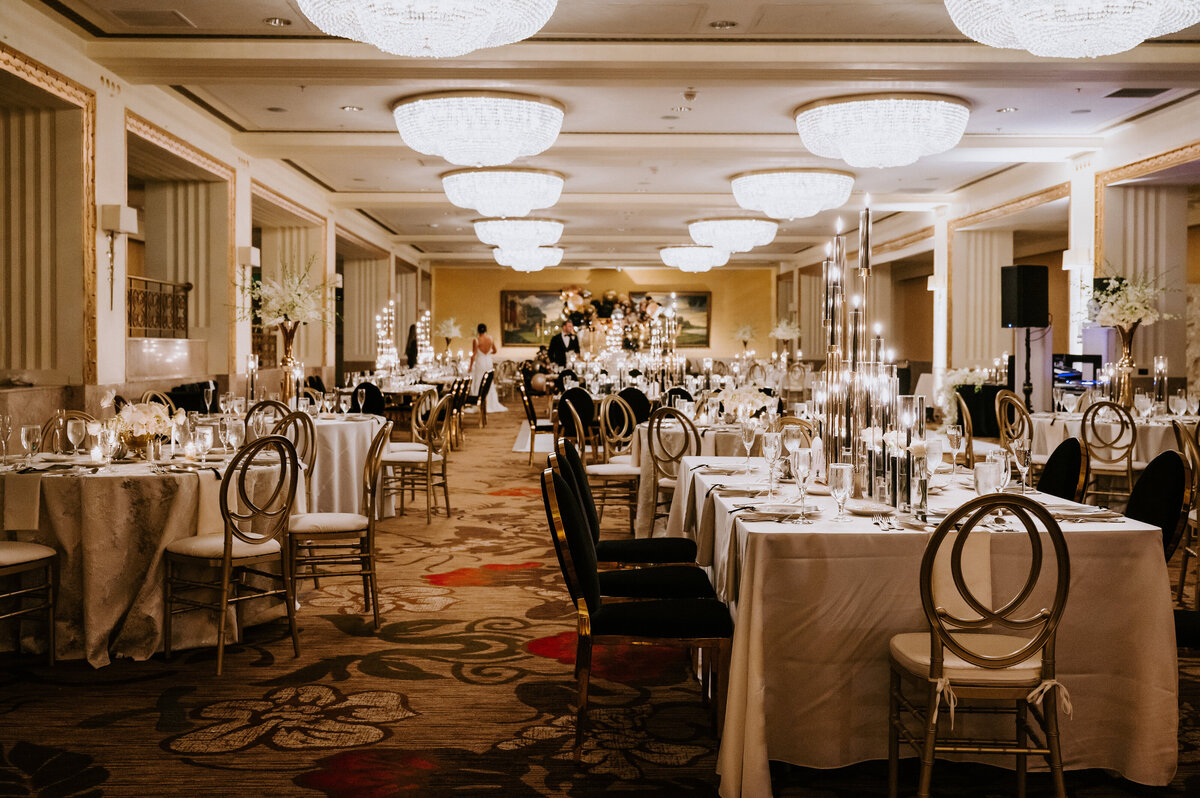 wedding reception in the william penn ballrroom at the omni pittsburgh