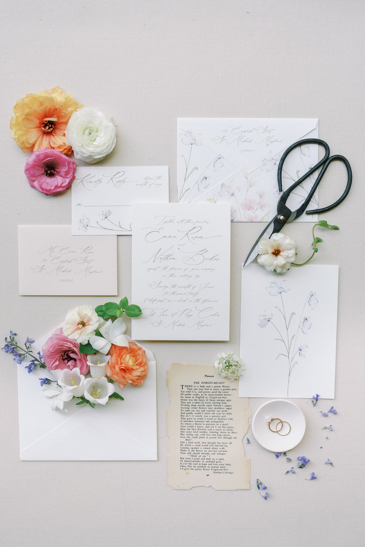 Floral Inspired Wedding Invitations