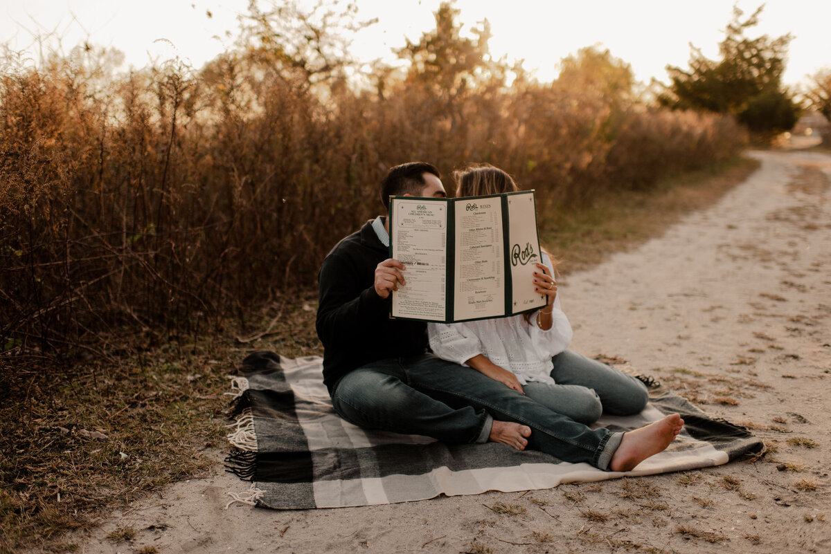 Beach Picnic Engagement Proposal