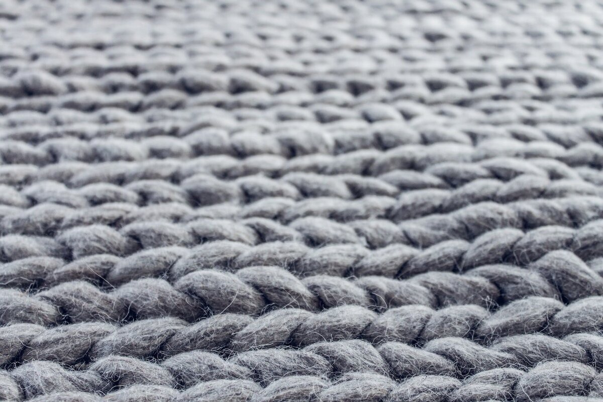 close up of a wool blanket