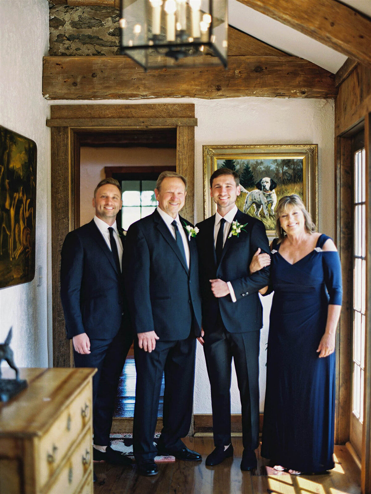 Groom photo with family