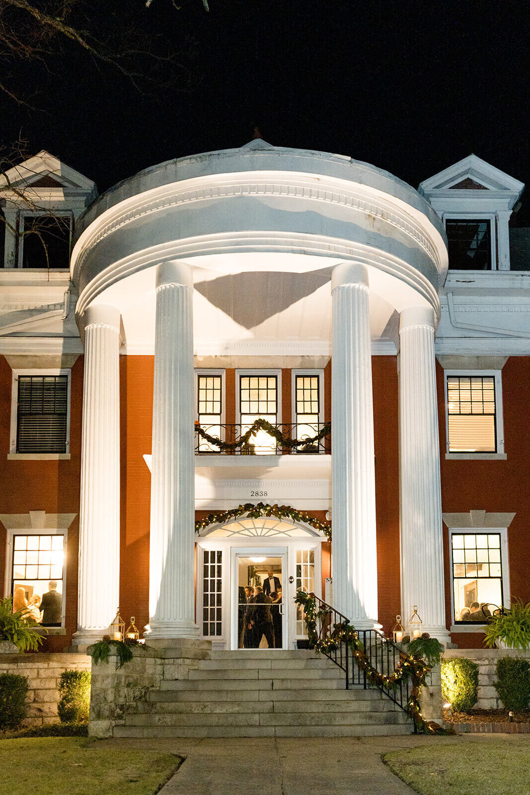 house-with-columns-at-night