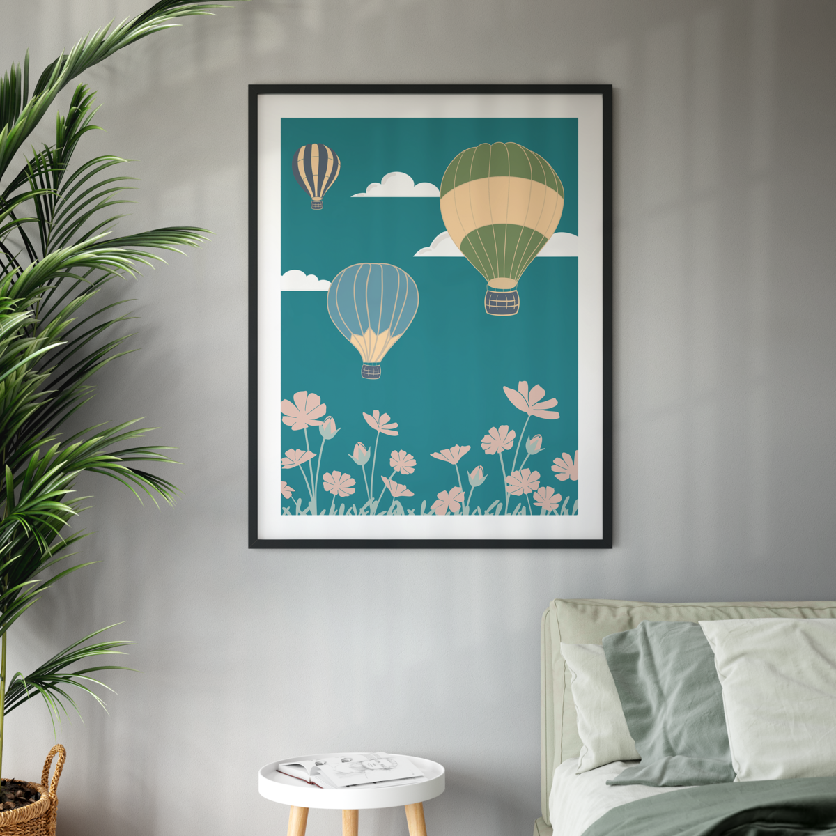 Pears Well Balloon Ride Print